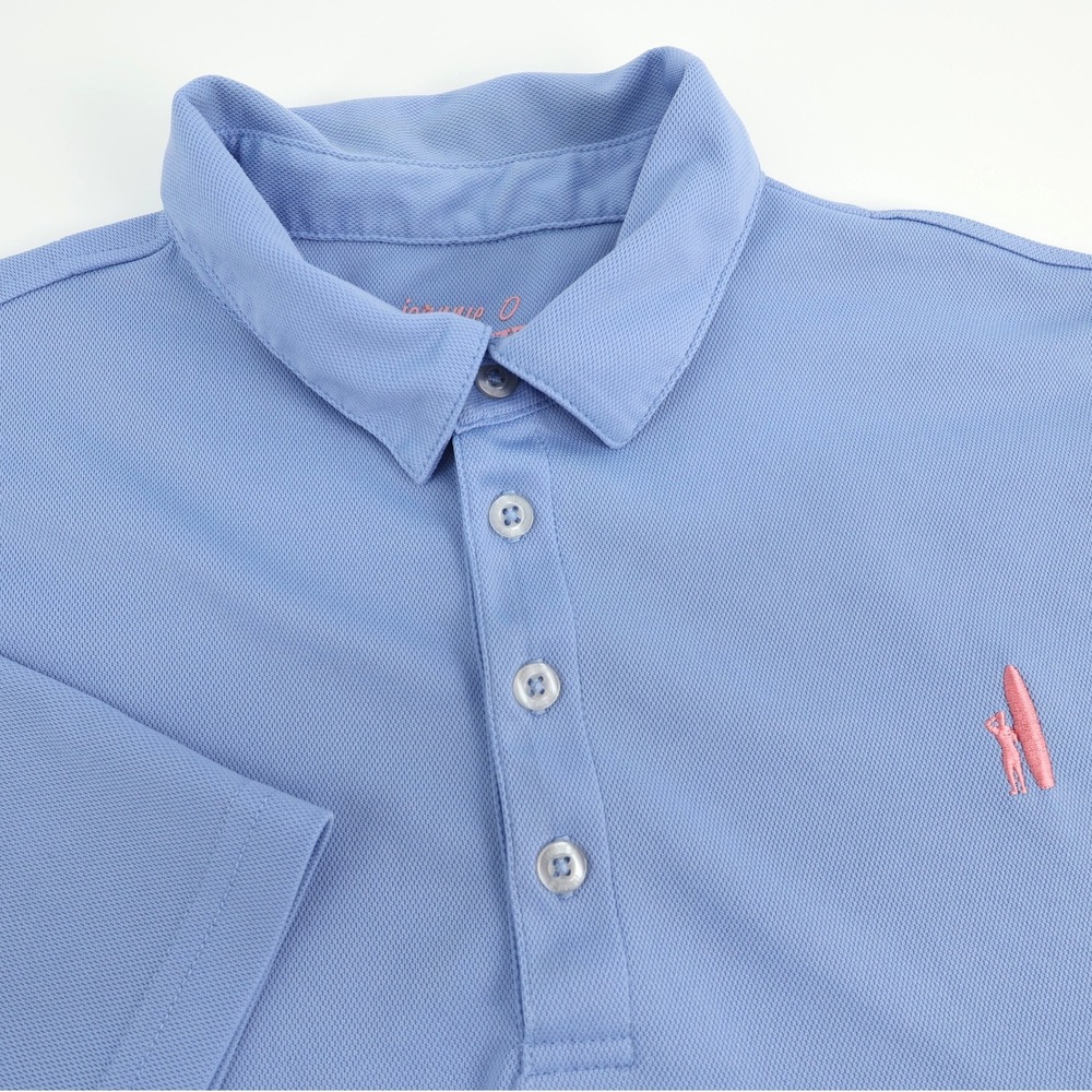 Jonnie O Performance Polo Shirt Men's‎ Medium Blue Short Sleeve Golf - Flaws